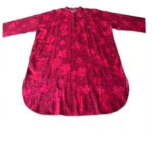 GUDRUN SJODEN TUNIC, Multi Tonal GORGEOUS PINKS Tunic dress! Fits Up To 2X!